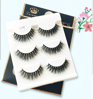 A02 Natural Cluster Eyelashes | 3 Pairs