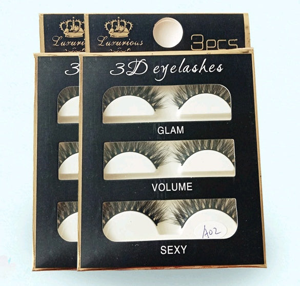 A02 Natural Cluster Eyelashes | 3 Pairs